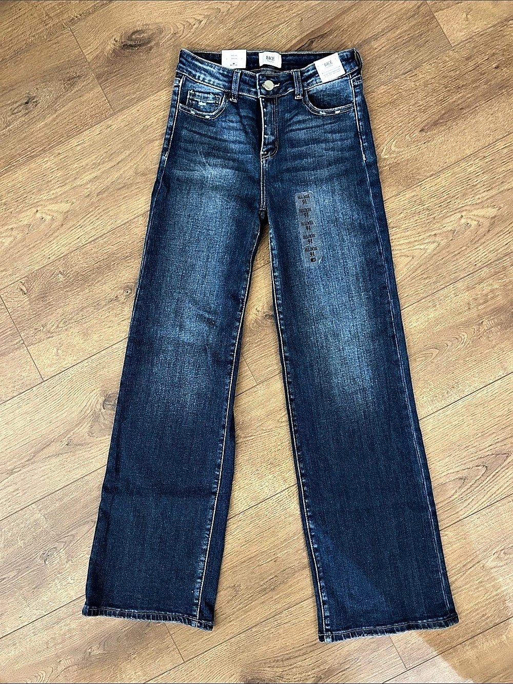 BKE Billie Wide Leg Stretch Jean Blue Jeans